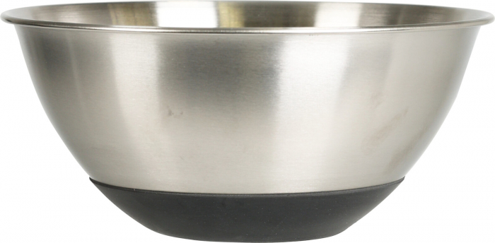 Bol mixare Excellent Houseware, otel inoxidabil, 18x8 cm, 1.2 l, argintiu/negru [1]