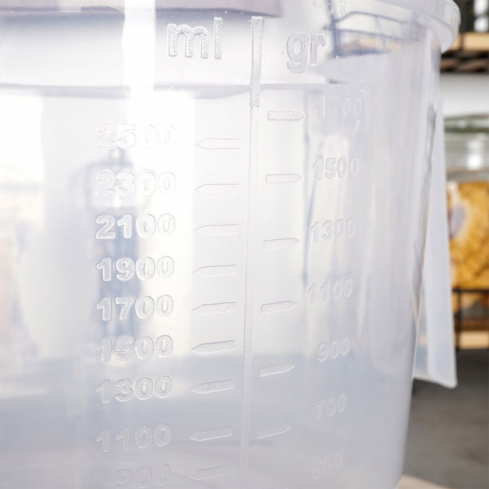 Bol Mixare Excellent Houseware, polipropilena, 24x20x14 cm, 2.5 l, transparent [6]