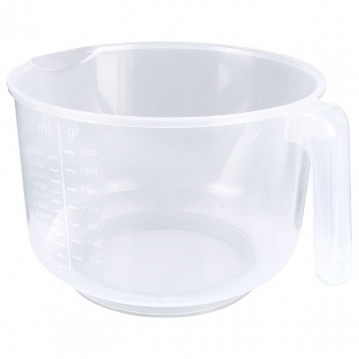 Bol Mixare Excellent Houseware, polipropilena, 24x20x14 cm, 2.5 l, transparent [3]