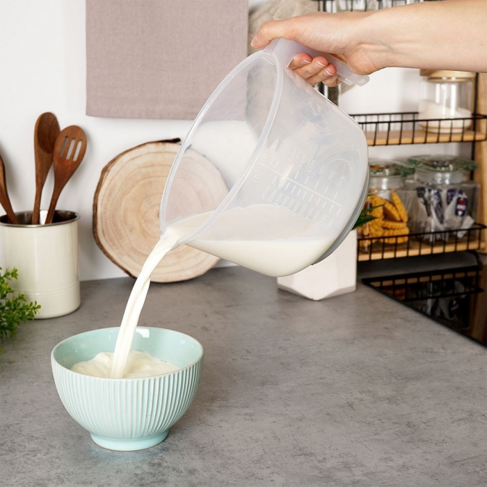 Bol Mixare Excellent Houseware, polipropilena, 24x20x14 cm, 2.5 l, transparent [8]