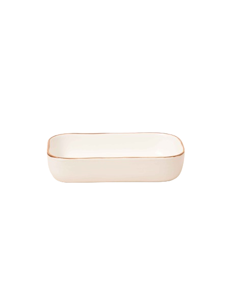 Excellent Houseware serving bowl, ceramic, 22x15x4 cm, 0.9 l, white [2]