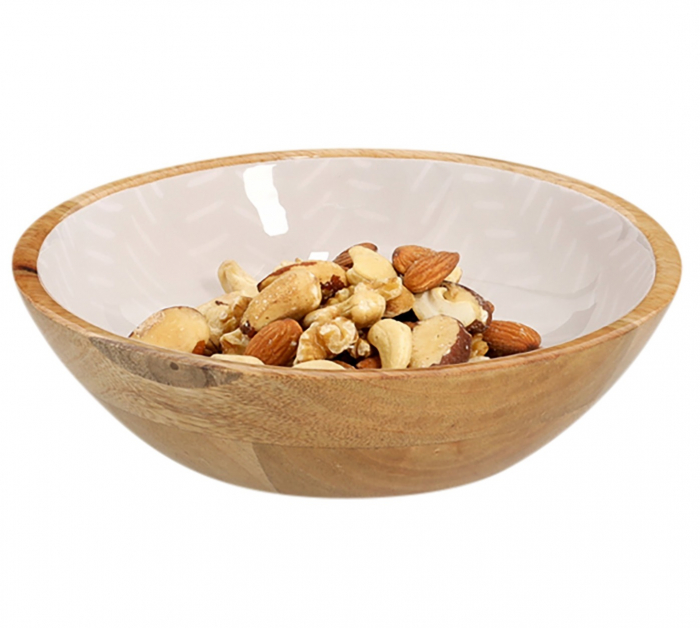 Bol servire Zeller, lemn de mango, 20x6 cm, maro/bej [2]