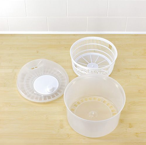 Bol uscare salata Judge Kitchen, plastic/polipropilena, 23x23x17 cm, alb [3]