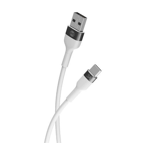 Forever Flexible charging and data transfer cable, USB to USB-C, 1.0 m, 100W, 3A, white [3]