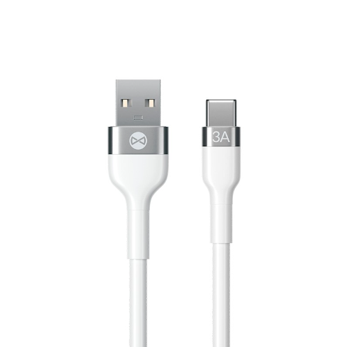 Forever Flexible charging and data transfer cable, USB to USB-C, 1.0 m, 100W, 3A, white [2]