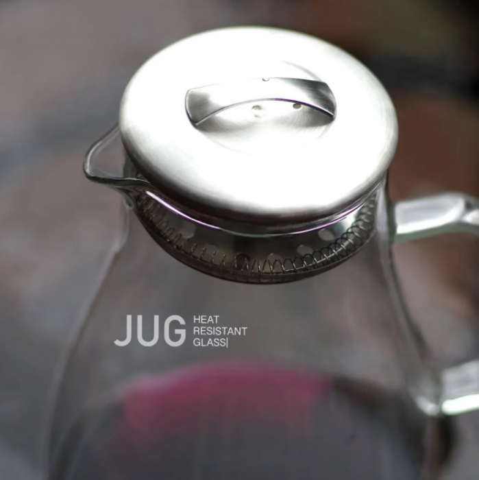 Fissman-Jug mug, borosilicate glass, 14.5x21.5 cm, transparent [6]