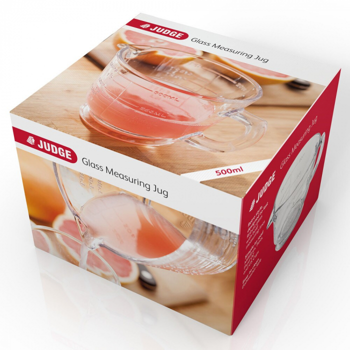 Cana gradata Judge Kitchen, sticla borosilicata, 500 ml, transparent [4]
