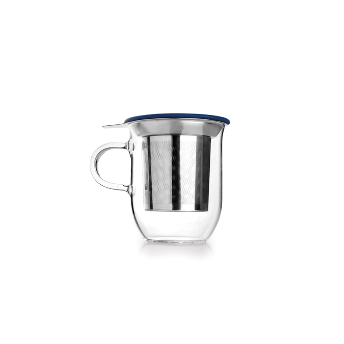 Tea Cup with Filter and Lid Ibili, borosilicate glass, 450 ml,  glasslike [3]