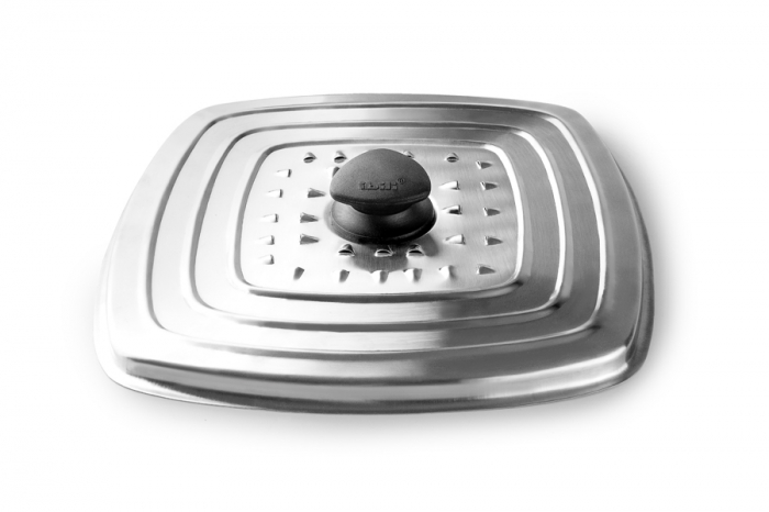 Ibili multifunctional square lid, stainless steel, 30x30 cm, silver [1]