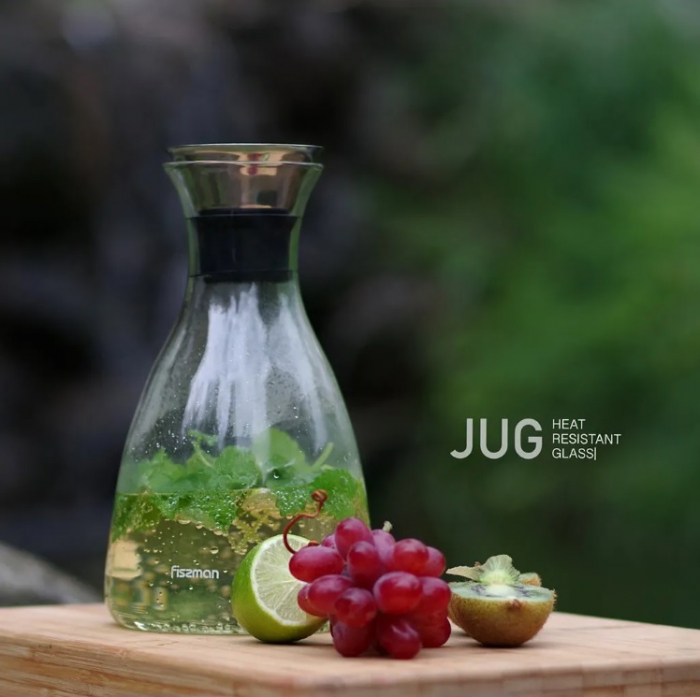 Carafa Fissman-Jug, sticla borosilicata, 14x14x24 cm, 1600 ml, transparent [6]