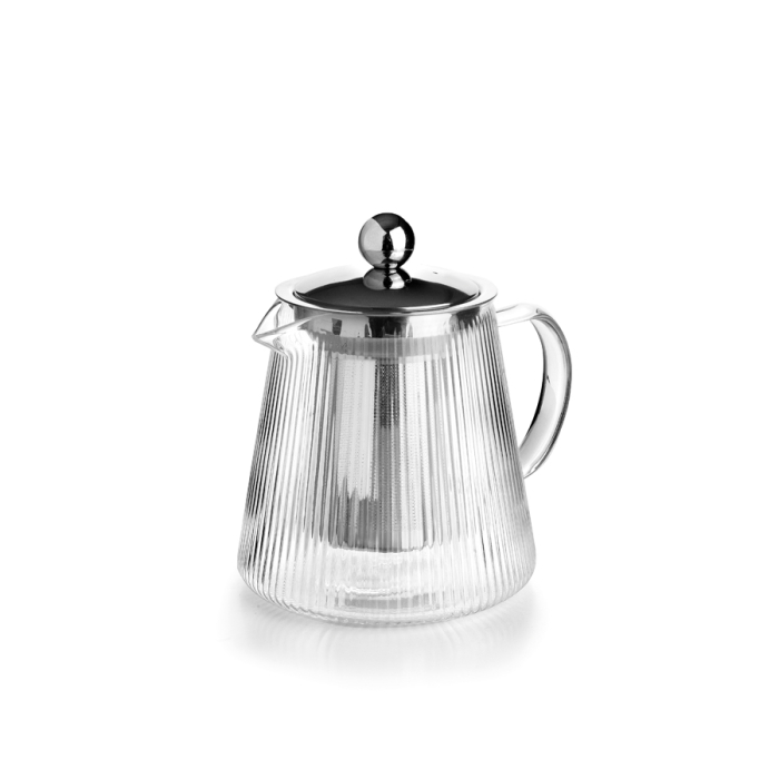 Ceainic cu infuzor Ibili-Elegant, sticla/otel inoxidabil, 1.2 l, transparent [2]