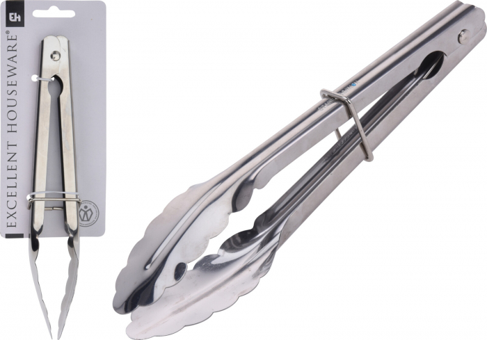 Cleste bucatarie Excellent Houseware, otel inoxidabil, 24 cm, argintiu [2]