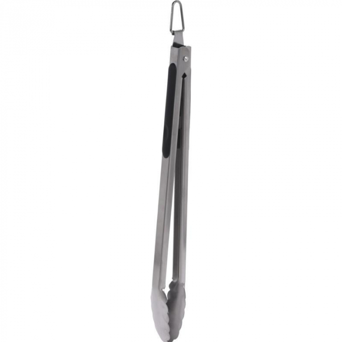 Cleste gratar BBQ, otel inoxidabil, 43 cm, argintiu/negru [2]