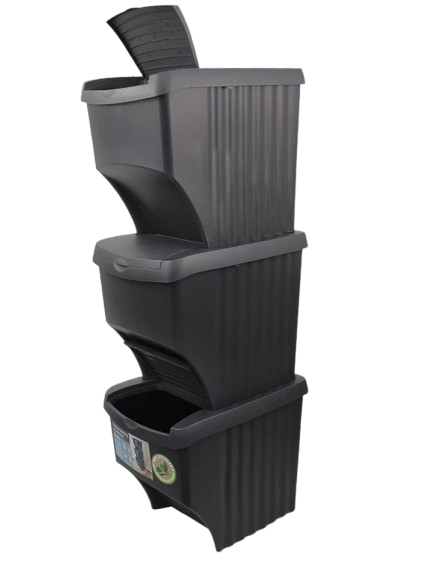 Excellent Houseware waste bin, polypropylene, 40x30x33 cm, 20 l, black [3]