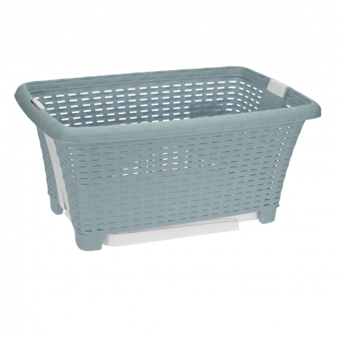 Cos rufe cu picioare Excellent Houseware, polipropilena, 60x40x60 cm, albastru [5]