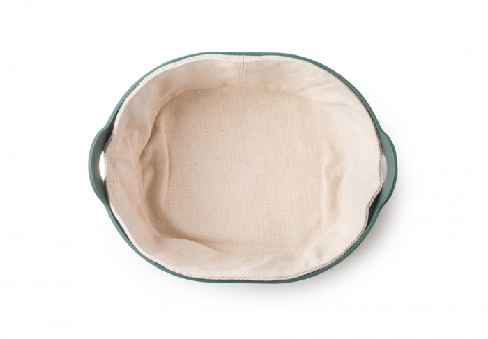Cos servire paine Ibili, plastic/bumbac, 24x19x11 cm, vernil [3]