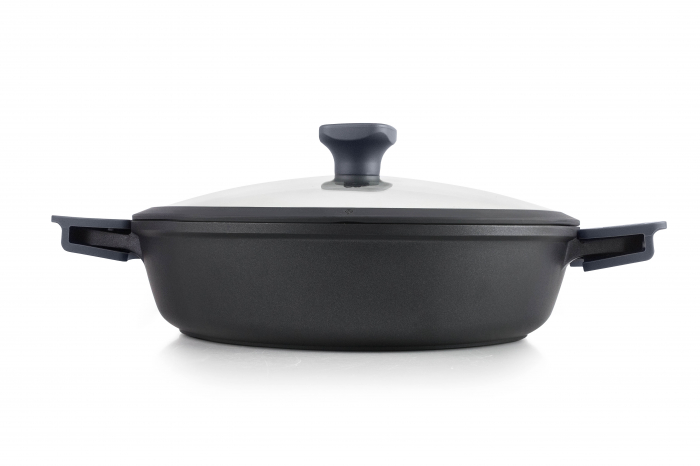 Cratita cu capac Ibili-Neo, aluminiu/quantanium, 24x6.3 cm, 2.3 l, negru [4]
