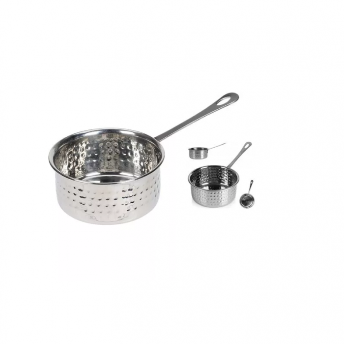 Cratita mini Koopman International, otel inoxidabil, 8x10 cm, 0.3 l, argintiu [3]