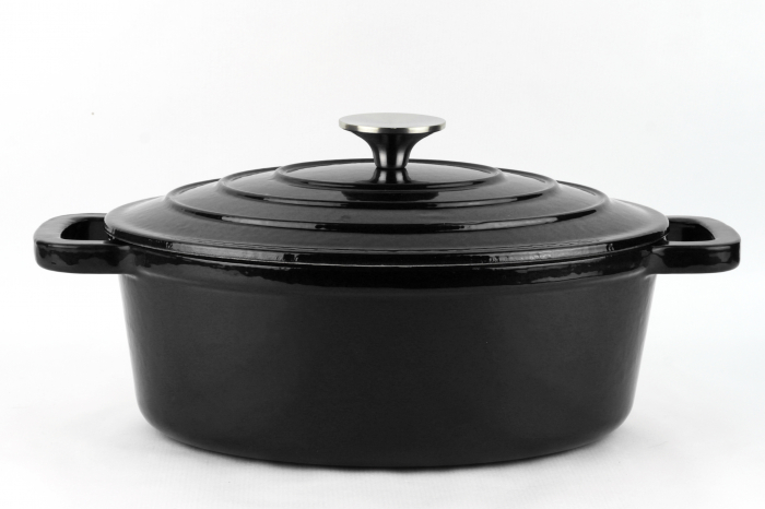Cratita ovala Magefesa-Ferro Eco, fonta, 28x21x10 cm, 3 l, negru [3]