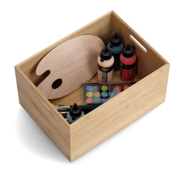 Cutie depozitare Zeller, bambus, 40x30x21 cm, maro [2]