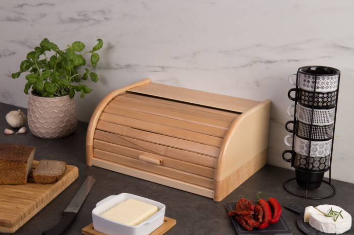 Cutie paine Zeller, lemn, 40x28x18 cm, maro [4]