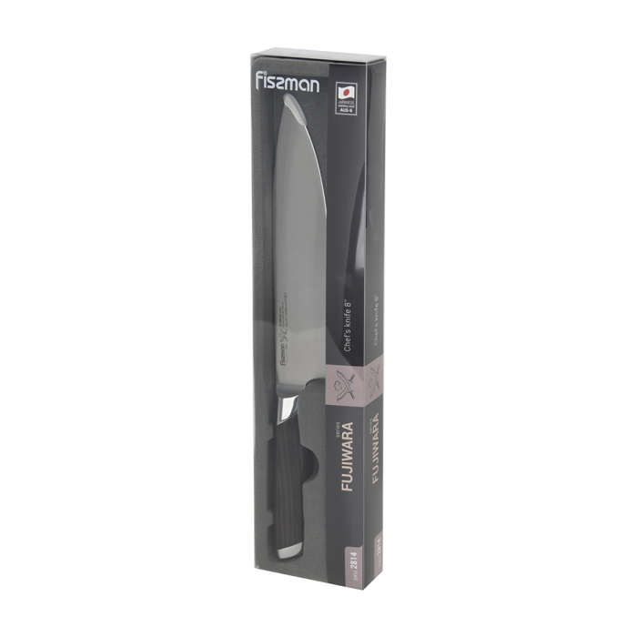 Cutit bucatar Fissman-Fujiwara, otel AUS-8, 20 cm, negru/argintiu [2]