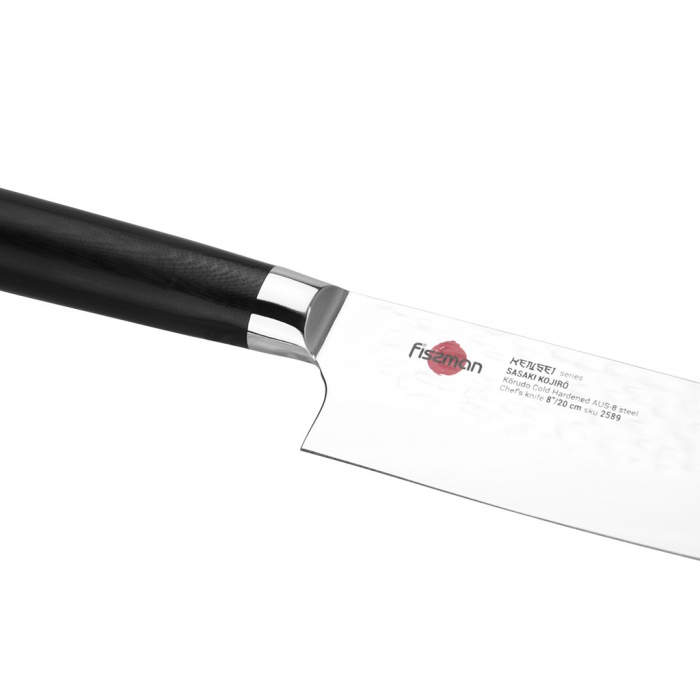 Cutit bucatar Fissman-Kensei Kojiro, otel AUS-8, 20 cm, negru/argintiu [4]