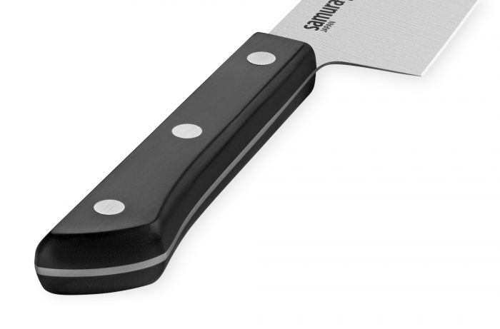 Cutit bucatar Samura-Harakiri, otel AUS-8, 20 cm, argintiu/negru [3]