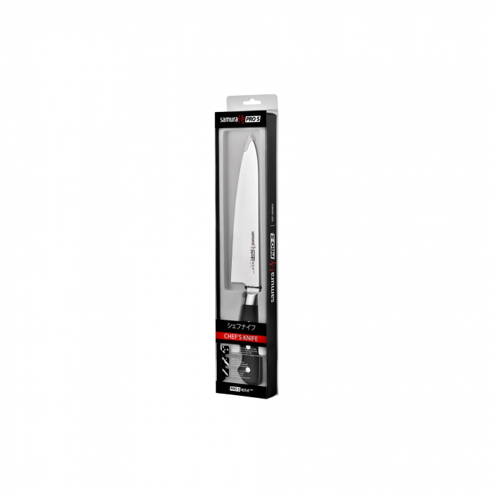Cutit bucatar Samura-PRO S, otel AUS 8, 20 cm, argintiu/negru [4]