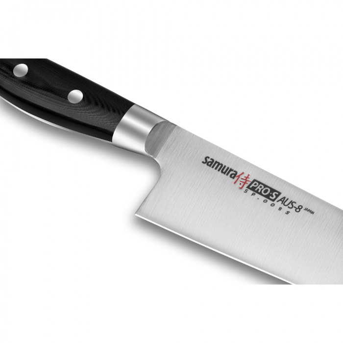 Cutit bucatar Samura-PRO S, otel AUS 8, 20 cm, argintiu/negru [2]