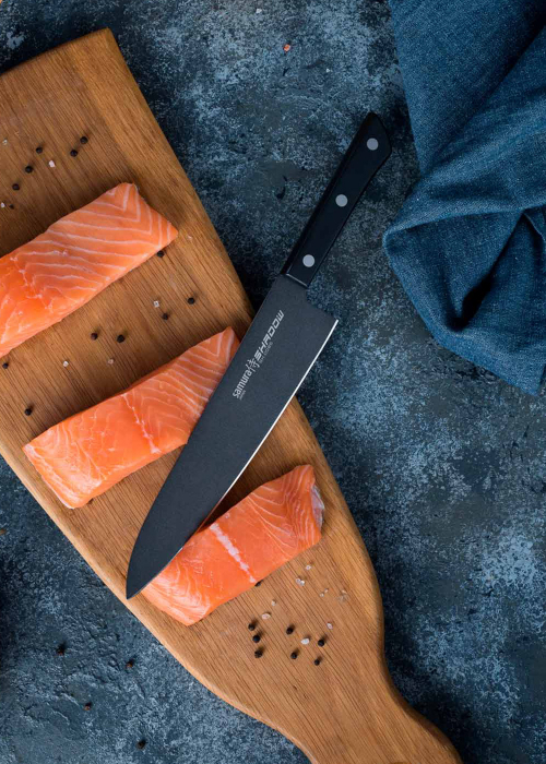 Samura-Shadow chef's knife, AUS-8 steel, 20.8 cm, black [7]