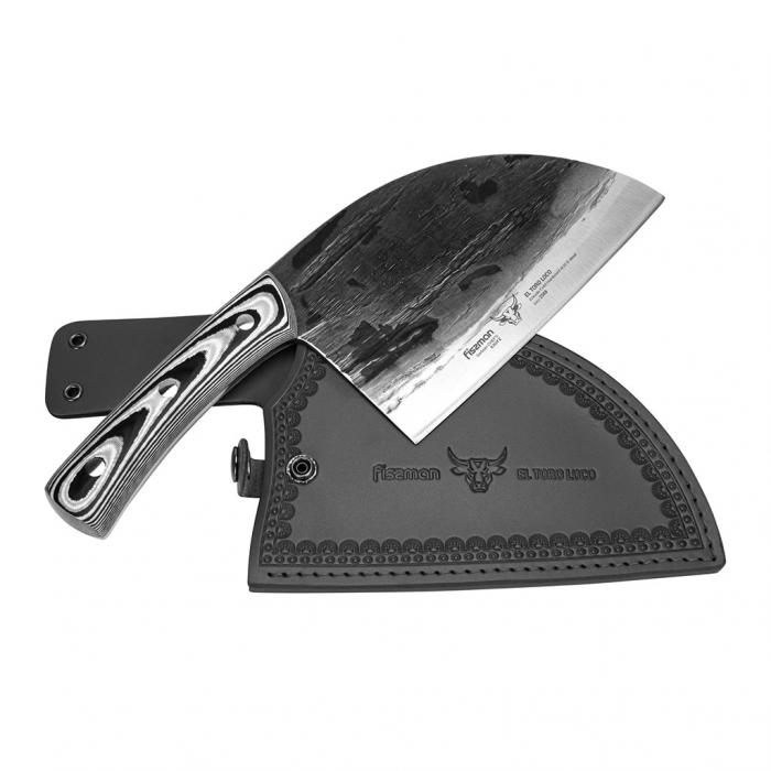 Fissman-El Toro Loco Serbian chef's knife, AUS-8 steel, 18 cm, black/silver [4]