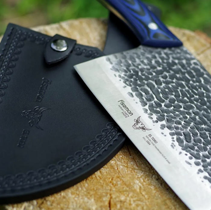 Cutit bucatar sarbesc Fissman-El Toro, otel AUS-8, 18 cm, albastru/argintiu [9]
