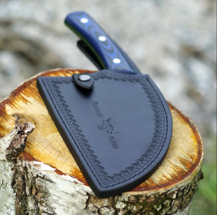 Cutit bucatar sarbesc Fissman-El Toro, otel AUS-8, 18 cm, albastru/argintiu [8]