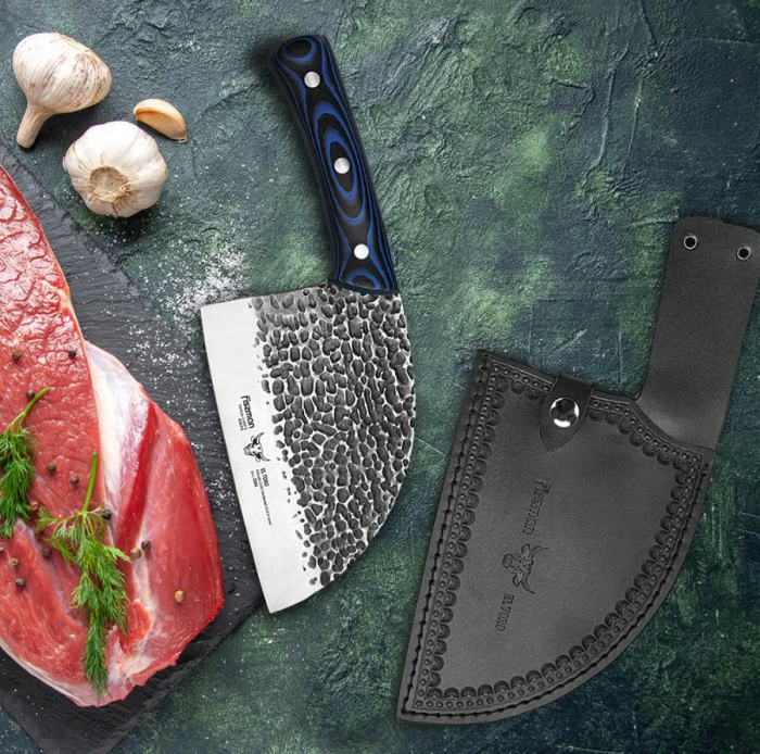 Cutit bucatar sarbesc Fissman-El Toro, otel AUS-8, 18 cm, albastru/argintiu [4]