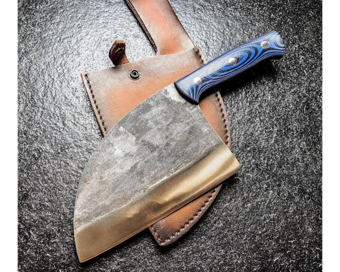 Cutit bucatar sarbesc Samura-Mad Bull, otel AUS-8, 18 cm, albastru/argintiu [4]