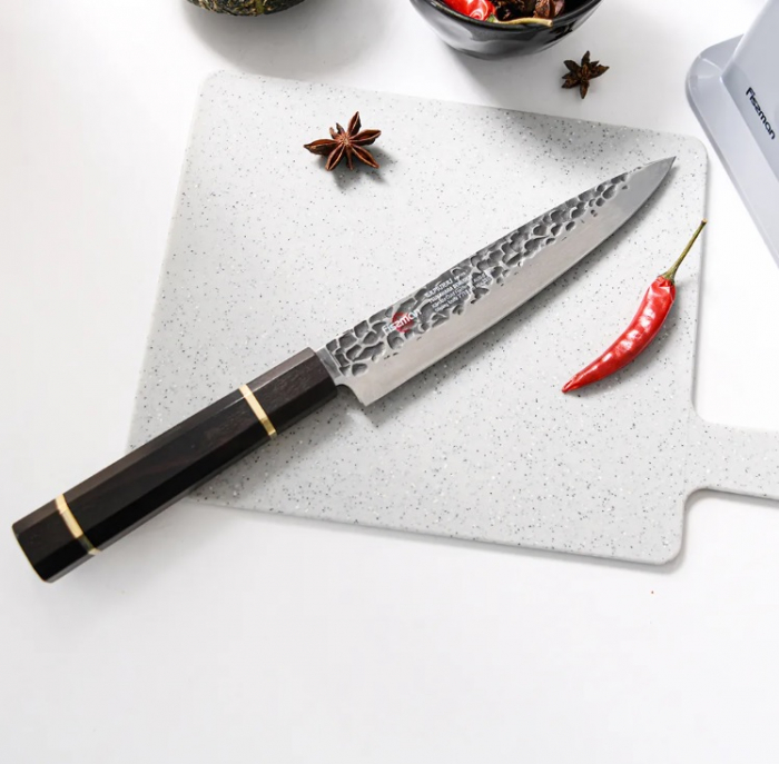 Cutit Feliat Fissman-Kensei Bokuden, otel AUS-8, 18 cm, argintiu/maro [4]