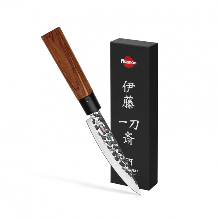 Cutit universal Fissman-Kensei Ittosai, otel AUS-8, 11 cm, argintiu/maro [3]