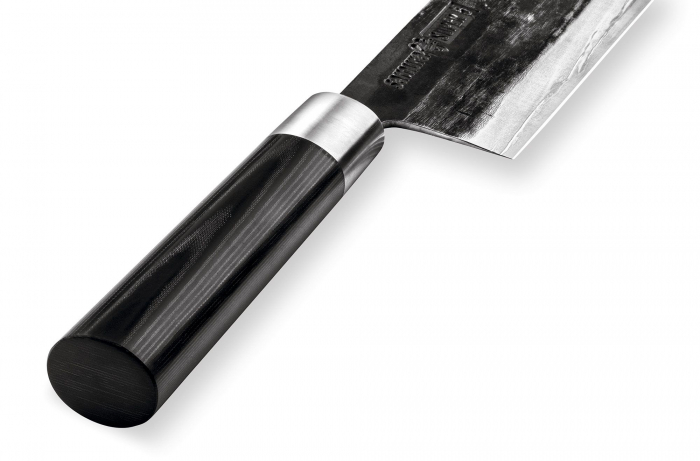 Samura-Super5 nakiri knife, Damascus steel, 17.1 cm, silver/black [6]