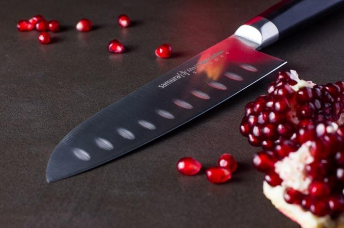 Samura-MoV santoku knife, AUS-8 steel, 18 cm, silver/black [6]
