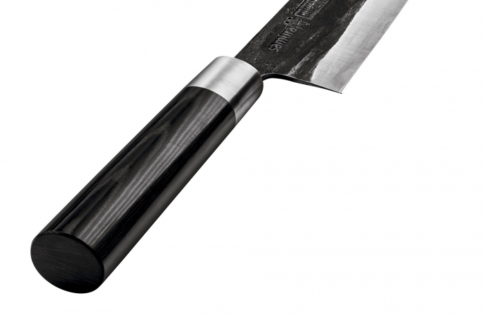 Samura-Super5 santoku knife, Damascus steel, 18.2 cm, black/silver [4]