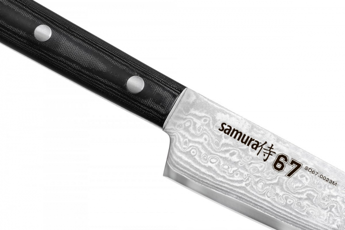 Cutit universal Samura-Damascus 67, otel damasc 67 straturi, 15 cm, argintiu/negru [2]