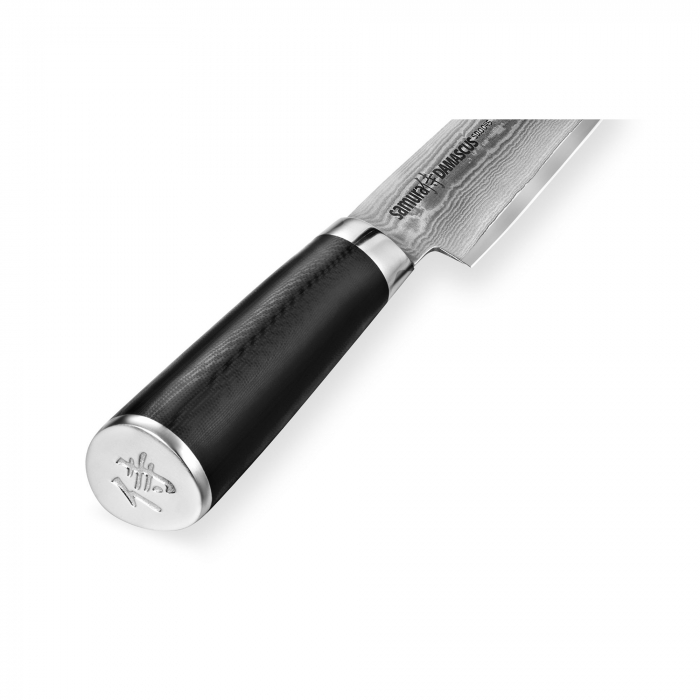 Samura-Damascus slicing knife, 67-layer Damascus steel, 20 cm, silver/black [3]