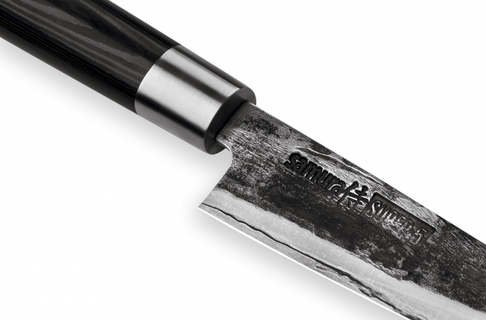 Samura-Super5 utility knife, Damascus steel, 16.2 cm, silver/black [4]