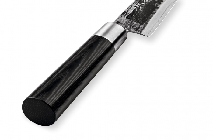 Samura-Super5 utility knife, Damascus steel, 16.2 cm, silver/black [3]