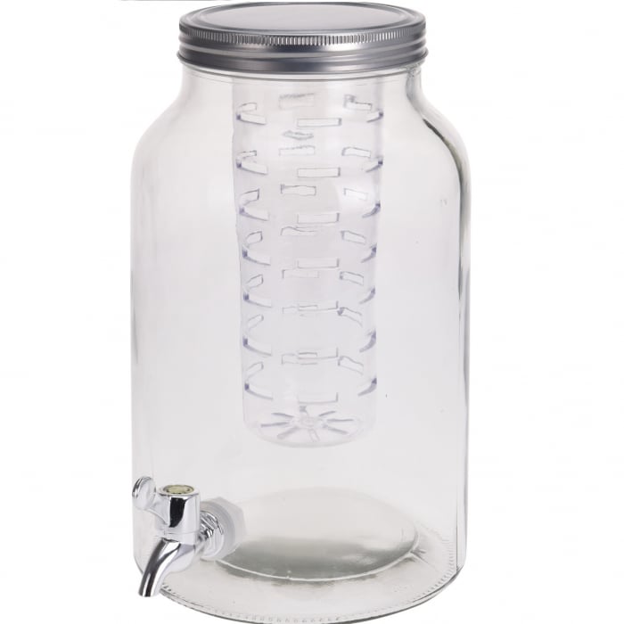 Dispenser bauturi racoritoare Koopman-Excellent Houseware, sticla, 12.5x30.5 cm, transparent [1]