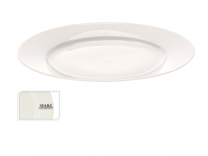 Farfurie intinsa Siaki Collection, portelan, 27 cm, alb [2]