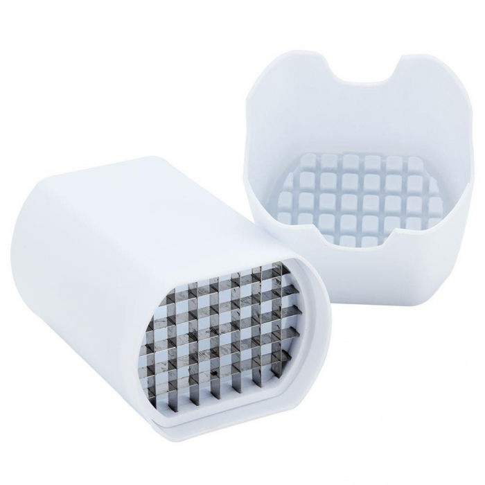 Feliator cartofi pai Excellent Houseware, plastic/otel inoxidabil, 10x7.7x13 cm, alb [6]