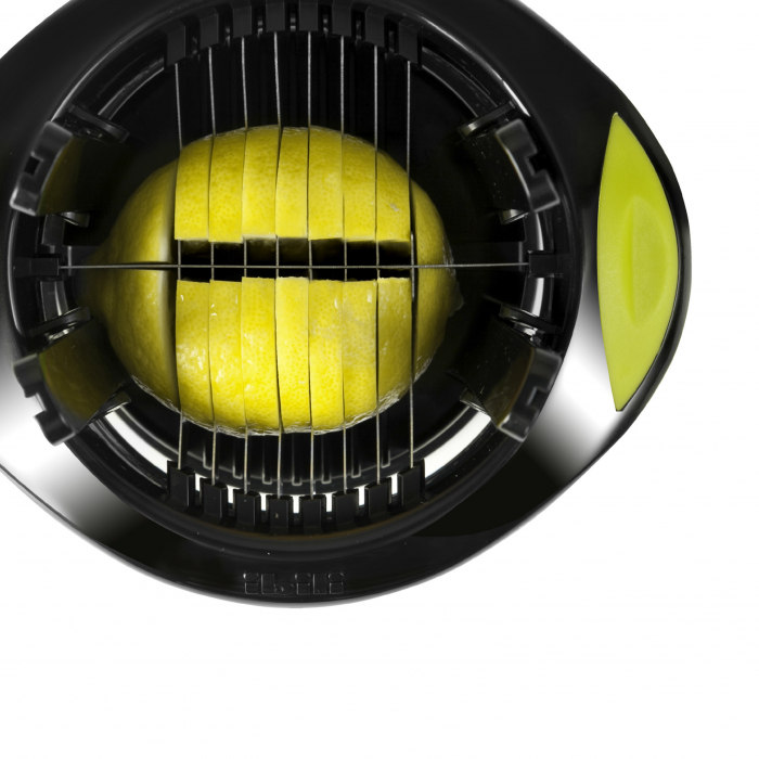 Feliator lamaie Ibili-Easycook, plastic/otel inoxidabil, 17x16 cm, negru/verde [3]