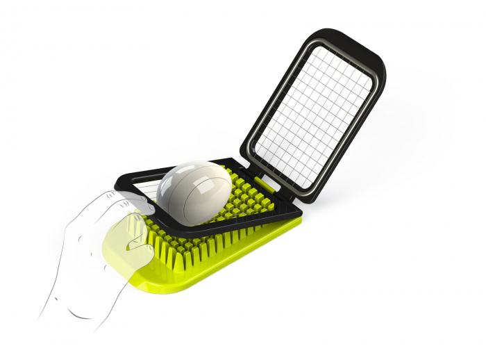 Feliator legume pentru salate Ibili-Easycook, plastic/otel inoxidabil, 21x12x3 cm, verde/negru [4]